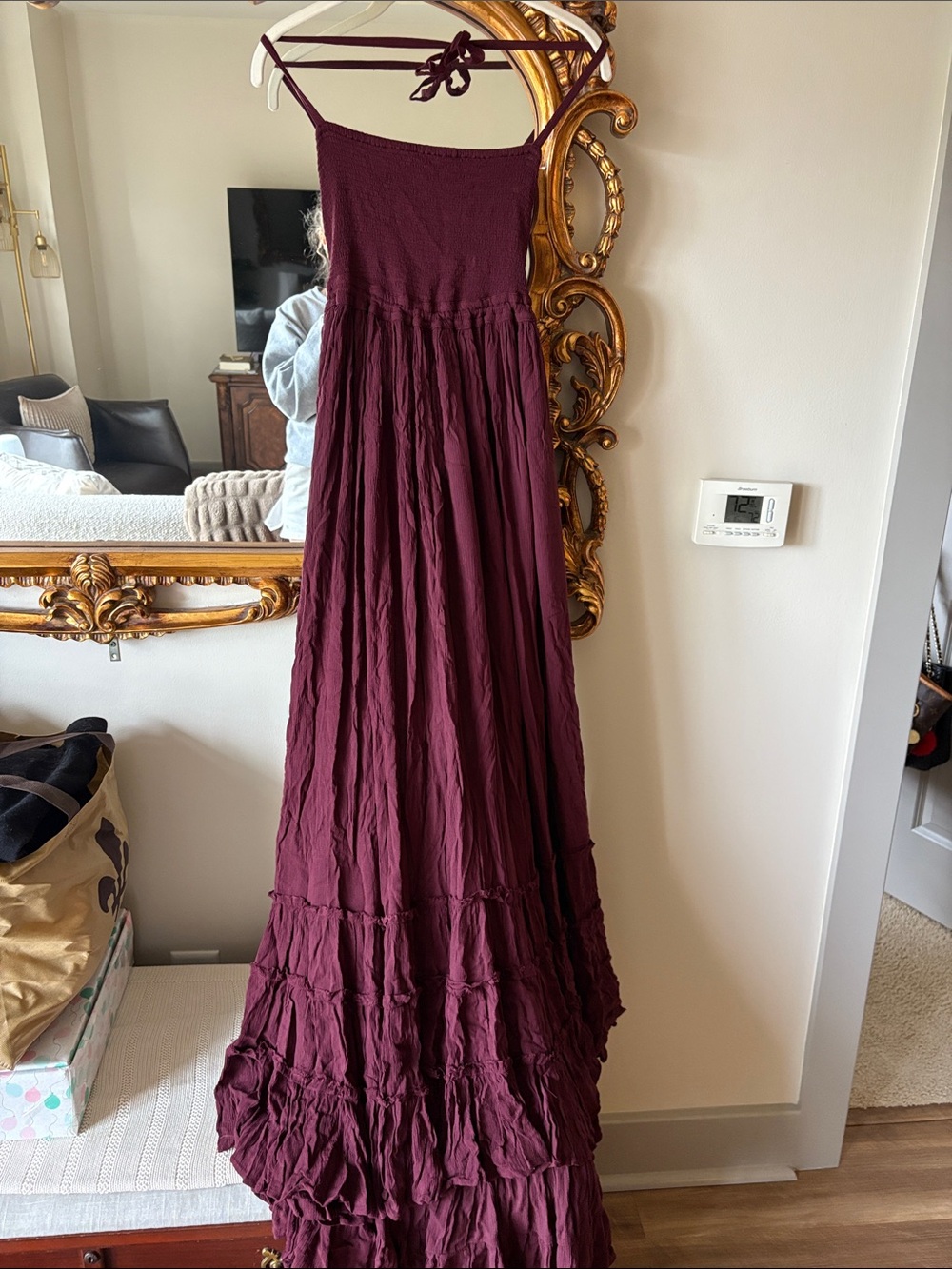 NWT Free People Extratropical Maxi Dress - Cinnamon / Decadent / Wine